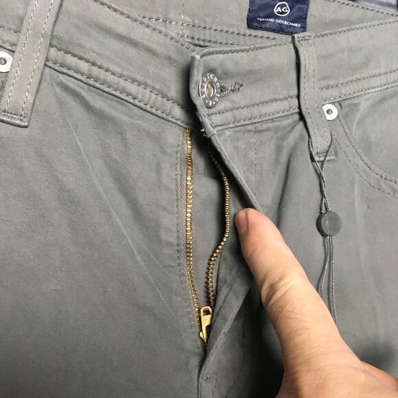 AG Men The Protege Straight Leg Pants size 31x31 Gray Flat Front Cotton Stretch - Picture 10 of 16